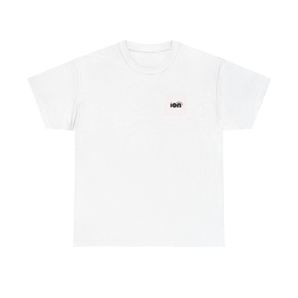 Minimal 'ion' Logo Tee — Small Chest Graphic Cotton T-Shirt
